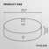 Solarah Single Outlet Ceiling Rose 100Mm Metal Ceiling Rose With Cord Grip And Fitting Accessories, For Ceiling Rose Lighting And Wall Lamp Lighting Kit