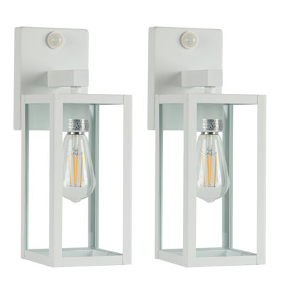 2 Pack Outdoor Wall Light with Motion Sensor