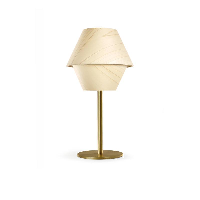 Hotel Table Lamp, Natural White, Gold, Non-Dimmable