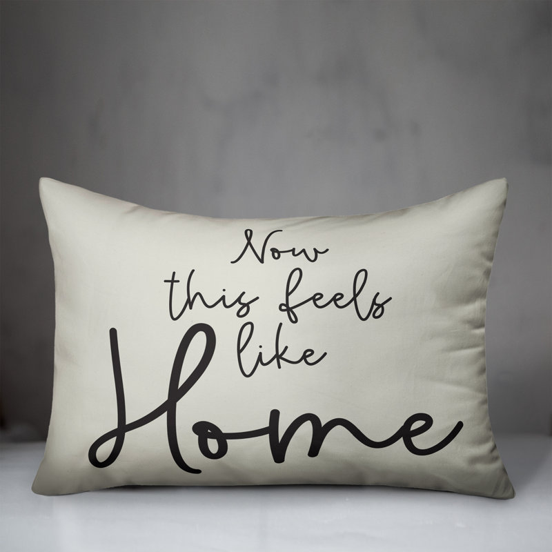 Housse de coussin rectangulaire d’extérieur Feels Like Home, Blanc