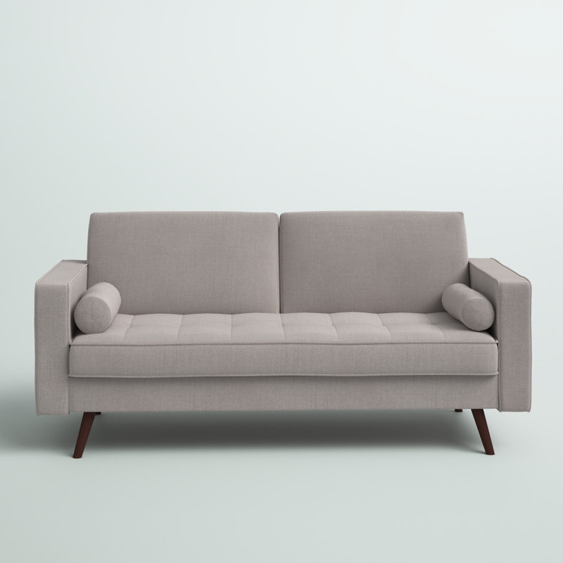 Canapé à accoudoirs carrés 71 po Esteban, Polyester beige