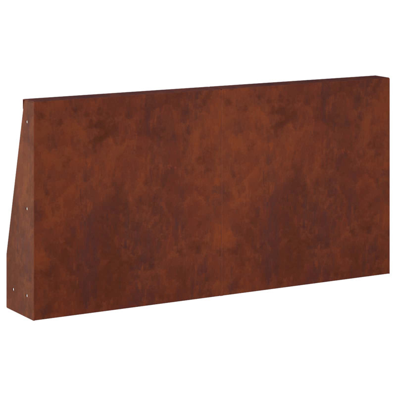 30cm H x 160cm W Weathering Steel Retaining Wall Included