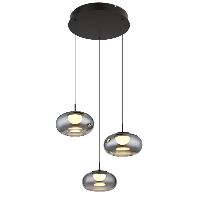 46 1 - Light LED Pendant, Smoke colour