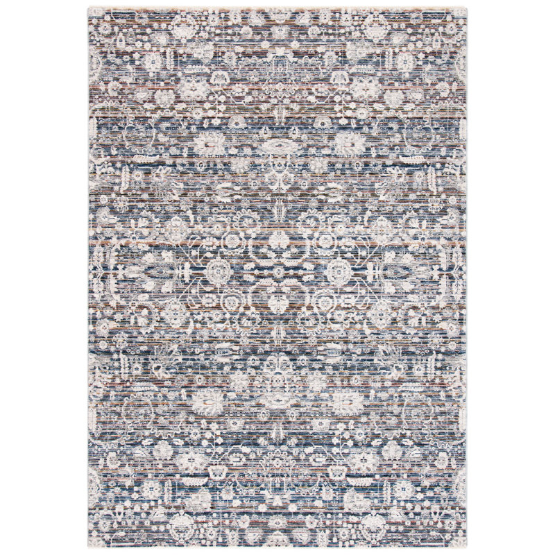 Verona Oriental Light Blue Hand-Knotted Round Rug