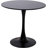 31.5" Round Dining Table With Black Pedestal Base，Mid-Century Modern Coffee Table With Mdf Table Top-843285506-852858339