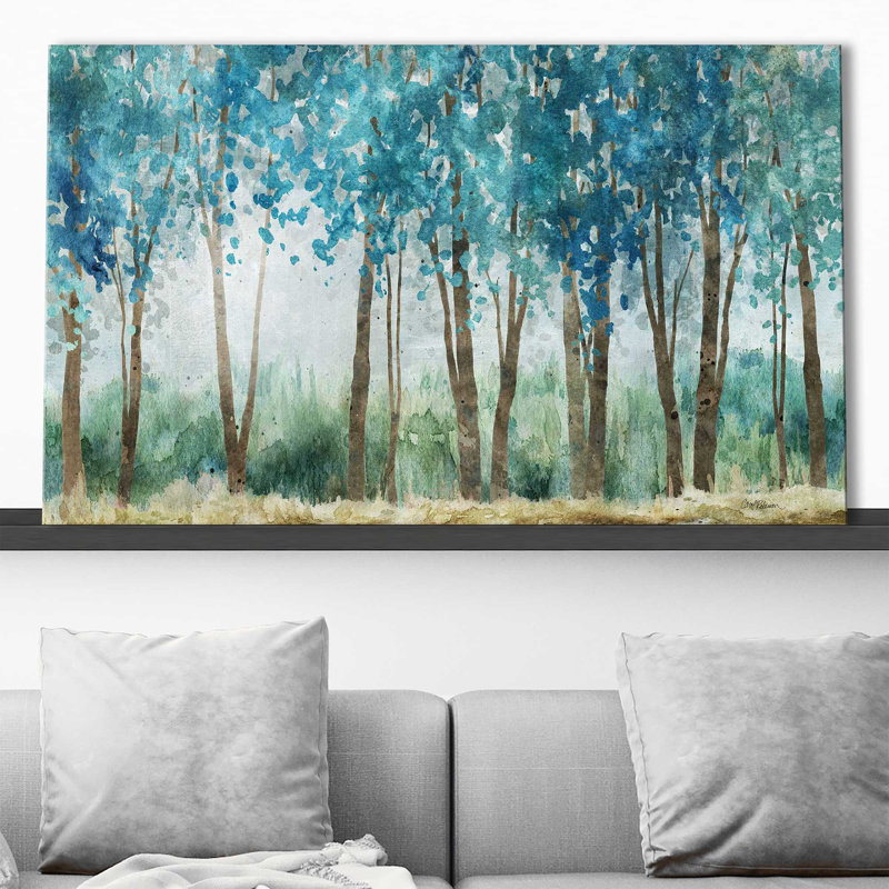 Sunwashed Grove par Carol Robinson - Peinture, L 30 po x H 18 po, Toile tendue