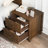 Mid-Century Modern Fluted Nightstand With 2 Drawers & Metal Handle-1569276685-1569276687