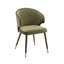 Agness Velvet Upholstered Dining Chairs with Gold Trim-1270747427