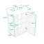 Meuble-lavabo avec lavabo et tablettes