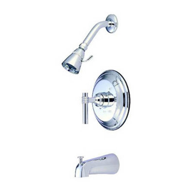 Robinet de baignoire et de douche à inverseur à pression équilibrée avec poignées leviers magellen Milano