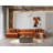 Amanda Orange Double Chaise Sectional