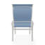 Belle Isle Sling Aluminum Frame Dining Height Supreme Arm Chair with Marine Grade Polymer Arm Accent-425489427-425489417