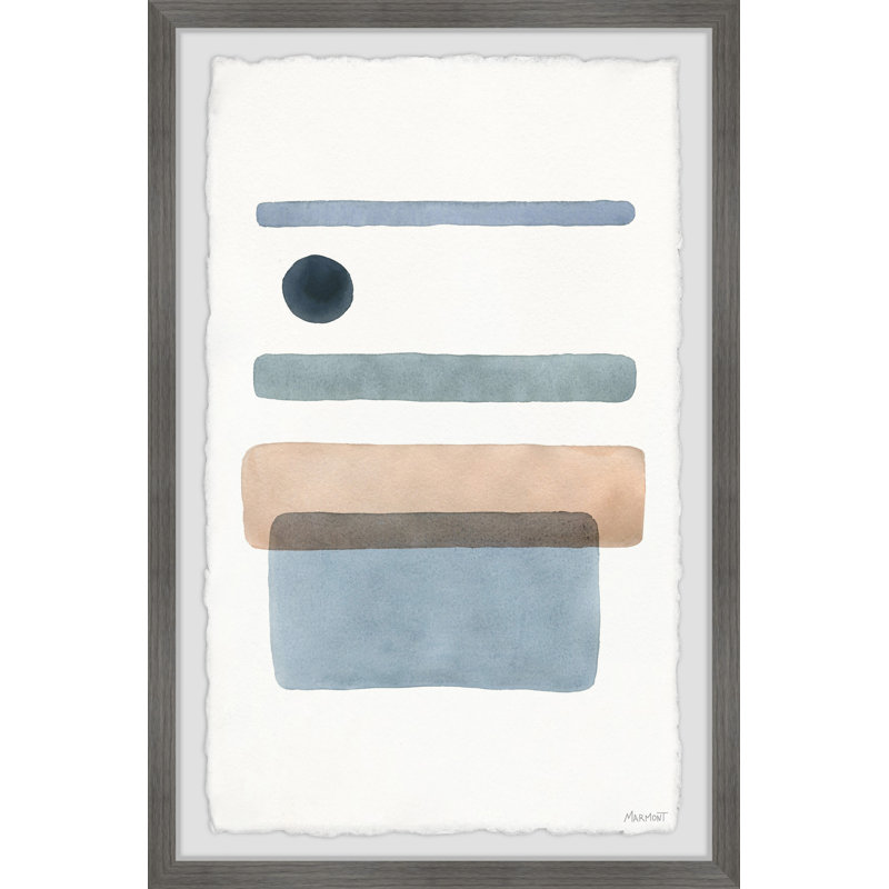 Dot In Between Lines - Single Picture Frame Painting, 91 cm H x 61 cm W x 3.81cm D