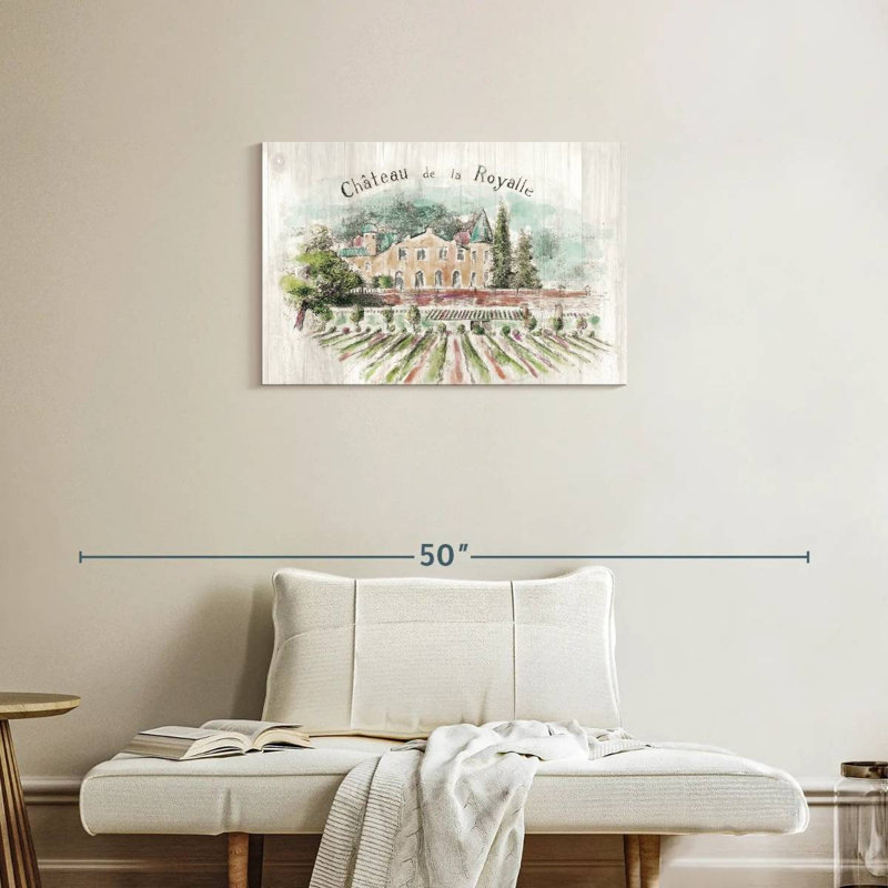 Alvord Chateau Royalle sur bois, H 20 po x l 30 po