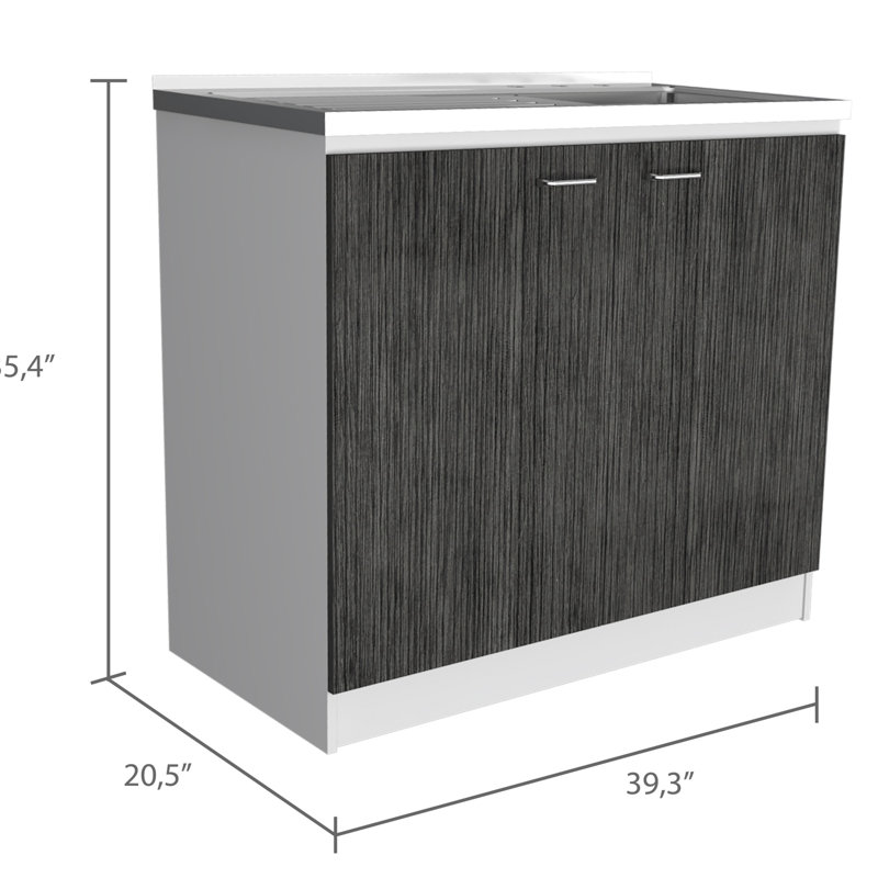 Brookeline Rectangle 2-Door Utility Sink And Cabinet