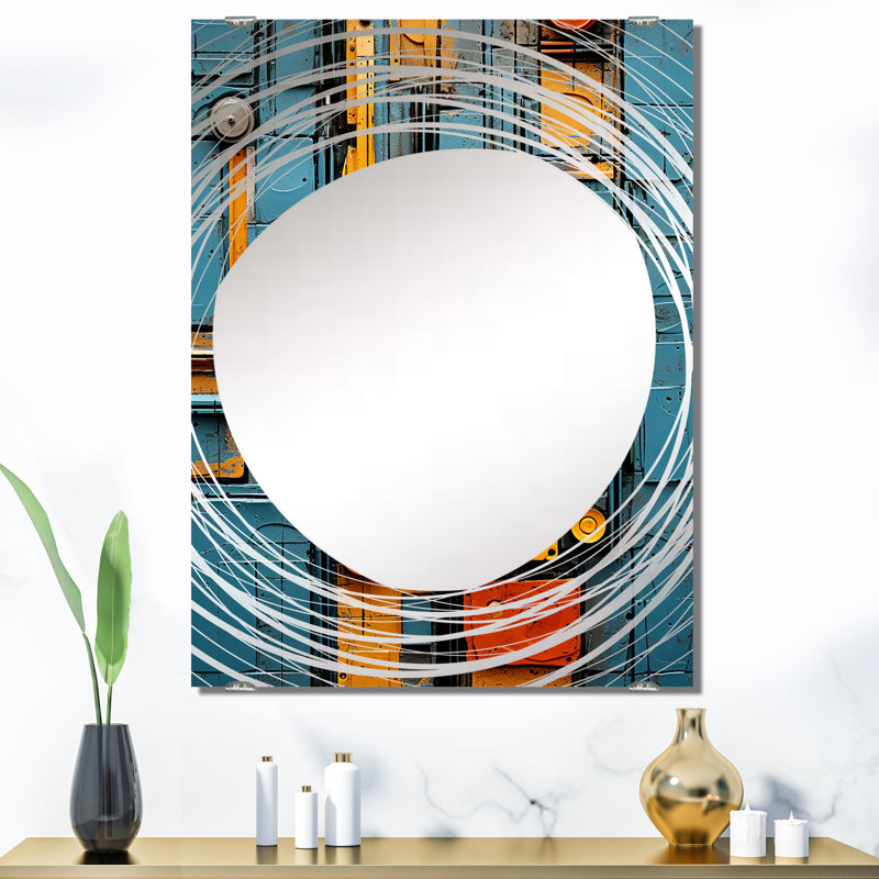 Gies - Miroir mural tribal africain décoratif MIR131871, 40 po x 30 po