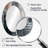 Whispers Of Marble III - Abstract Oval Decorative Mirror On Metal-1678521979