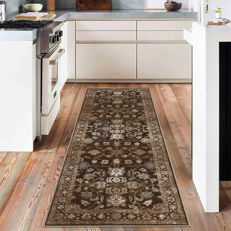 Tapis de couloir 2 x 6 pour tapis de couloir lavable à la machine antidérapant Enrteway, Tapis de couloir 2 pi x 6 pi