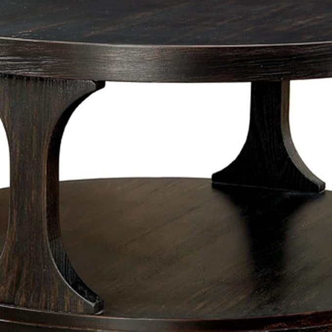  Carrie Transitional Coffee Table Antique Black