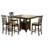Sarok Dining Set in Brown and Tan-411163517