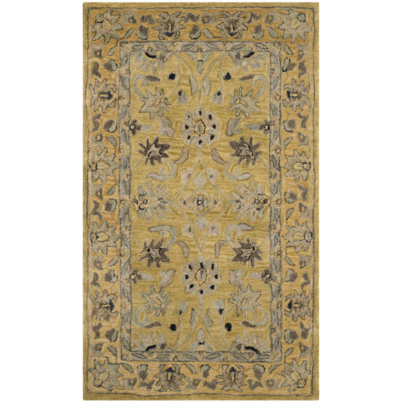 Tingley Hand Tufted Wool Pile Oriental Rug, Rectangle 6' x 9'
