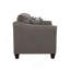 Causeuse gris anthracite avec coussins Tatum