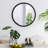Circle Mirror with Metal Beaded Frame