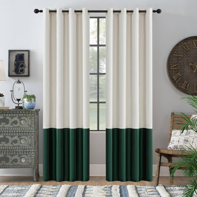 Rideaux 100% velours occultant, 2 panneaux