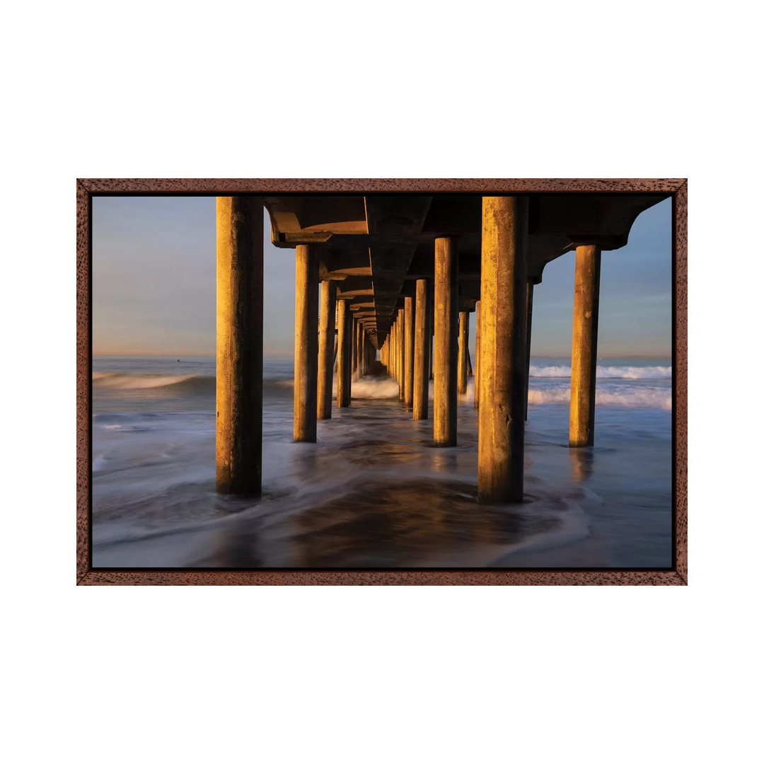 Manhattan Beach Pier von unten, Kalifornien, USA