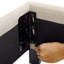 Très grand lit plateforme, capitonné beige Bridgevine Home