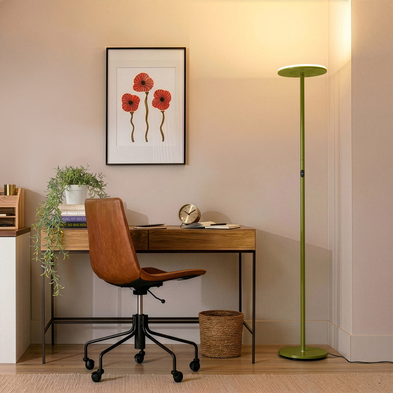 Lampe torchère sur pied verte 63 po Sky, Green