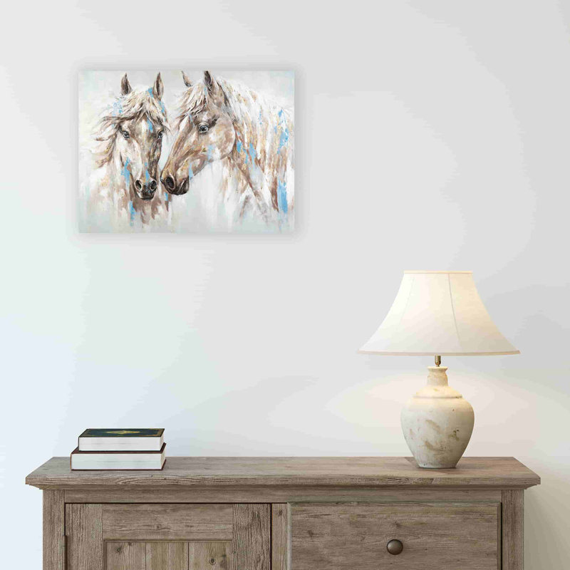 Kaylle Shining Horses - impression sur toile tendue, H 12 po x l 16 po x P 1 po