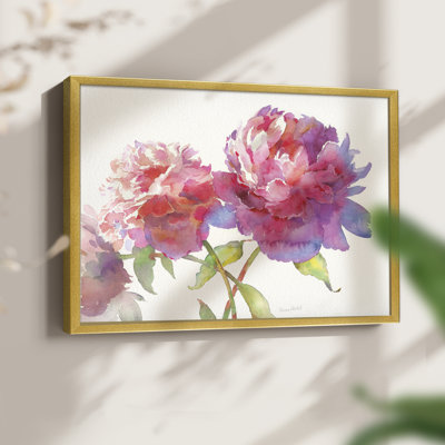 Prize Peonies II -Framed Print - Restickable