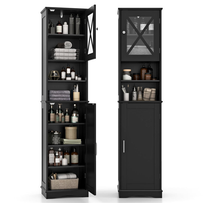 MDF, Acrylic Board Freestanding Bathroom Cabinet