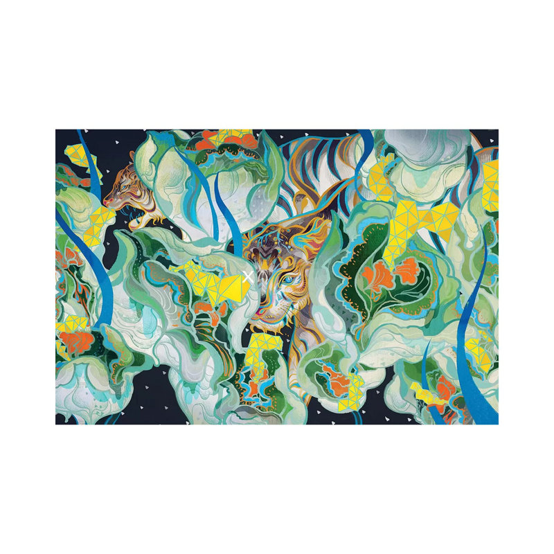 «One Eye» par Sija Hong - reproduction d'art, Pas de tapis, Toile tendue, H 8 po x l 12 po x P 0,75 po
