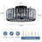 13.8“ 4-light Crystal Caged Ceiling Fan With Light Flush Mounted