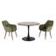 Round Metal Base Dining Table