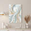 Art mural sur toile bleu sarcelle et blanc-36412024