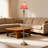 Minimalist Modern Wrought Iron & Glass Floor Lamp