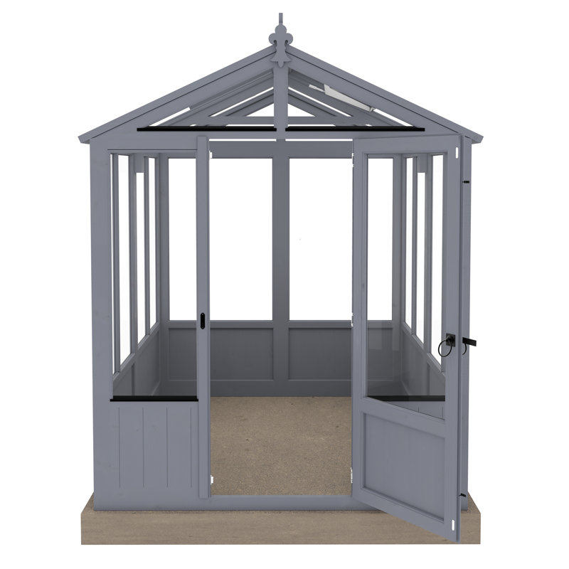 Holkham 8 ft x 6 ft Greenhouse, Indigo