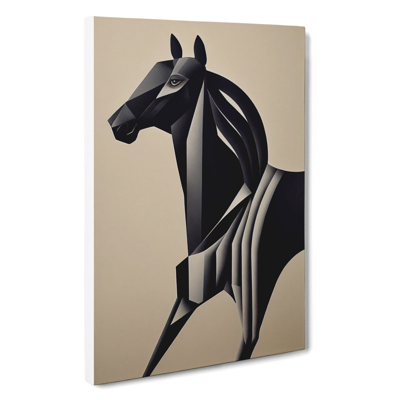 Horse Abstract No.3 - Wrapped Canvas, 50cm H x 35cm W x 3cm D