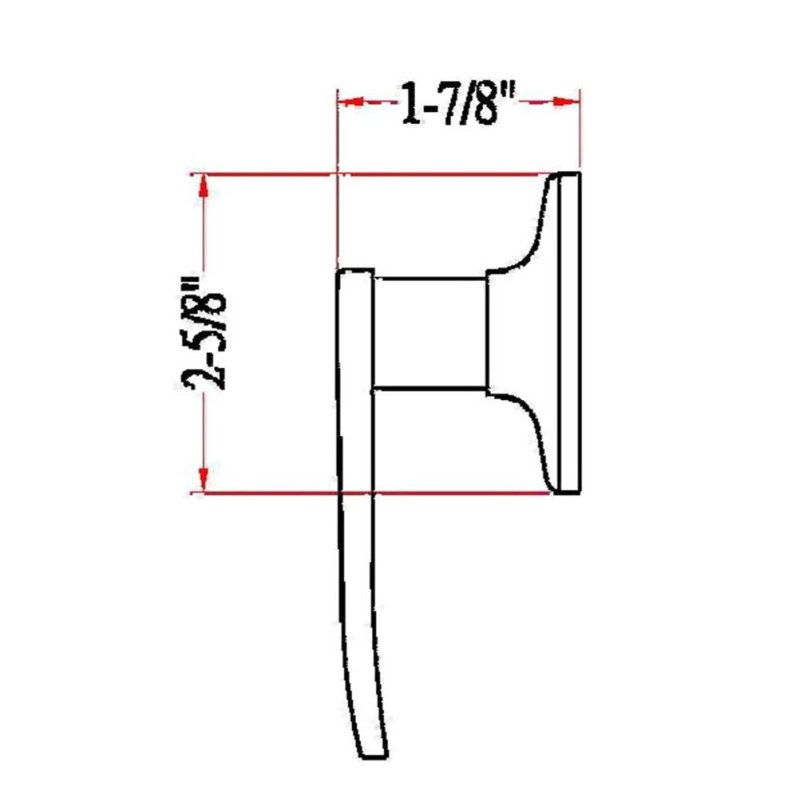 Delavan Dummy Lever, Oil Rubbed Bronze