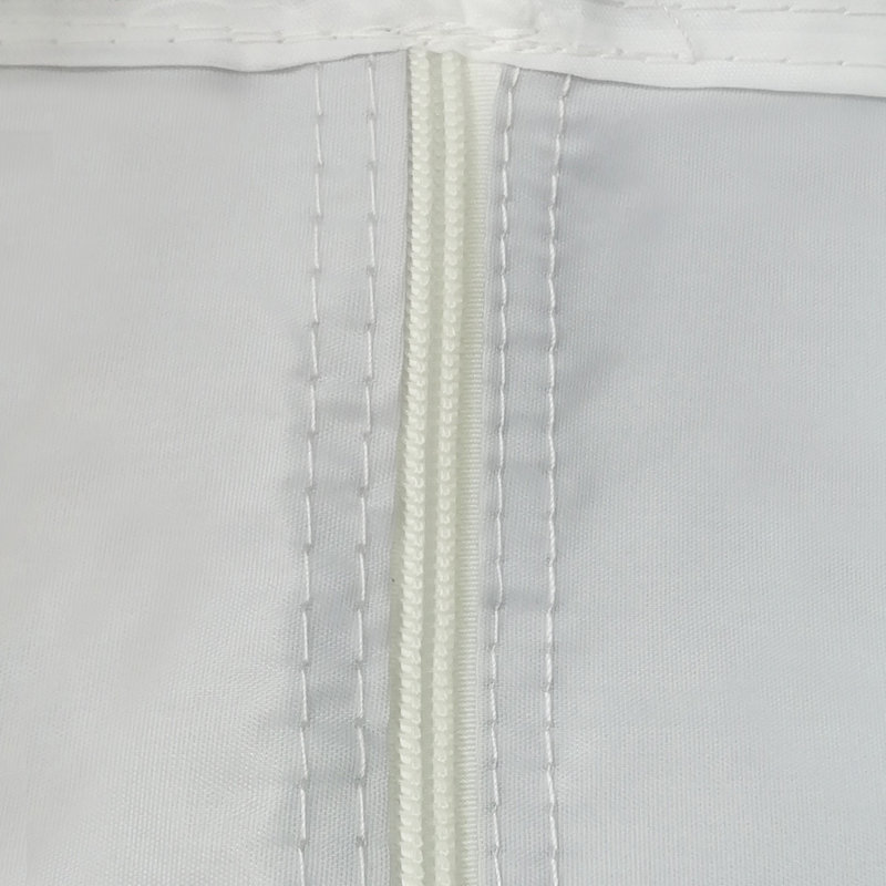 Ahlona Dakota Fields Fabric Side Wall with Zipper for Pop-up Gazebo, 181 cm H x 300 cm W x 0.5 cm D, White