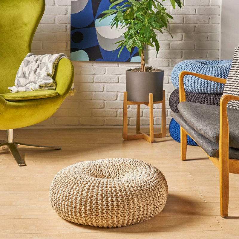 POUF TRICOTÉ