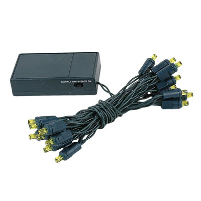 Stryker Outdoor 20 - Bulb 3'' Battery Powered LED Wide Angle LED String Light