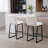 Comfortable And Stylish PU Leather Bar Stools With Footrest, Ideal For Kitchen And Living Room Use.