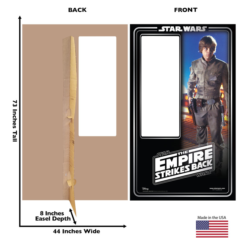 Accroche en carton skywalker (en étoile de 40th empire à l’arrière) luke