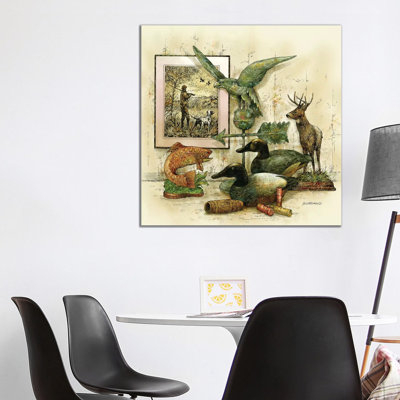 The Sportsman's Bench - Wrapped Canvas Print