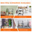 Nishon 22.99'' W Metal Height -Adjustable Shelving Unit with Wheels