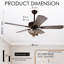 Ventilateur de plafond 52 po avec ensemble de lumières 52 po |